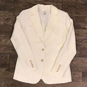 A New Day NWOT Linen Blend Cream Blazer Jacket Size 8